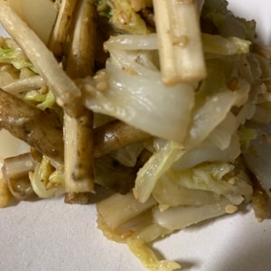 白菜とごぼうの煮物